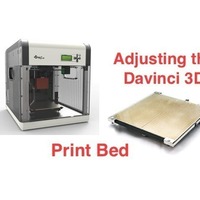 Small Test Print for Adjusting Davinci 1.0 Heated Bed 3D Printing 71686