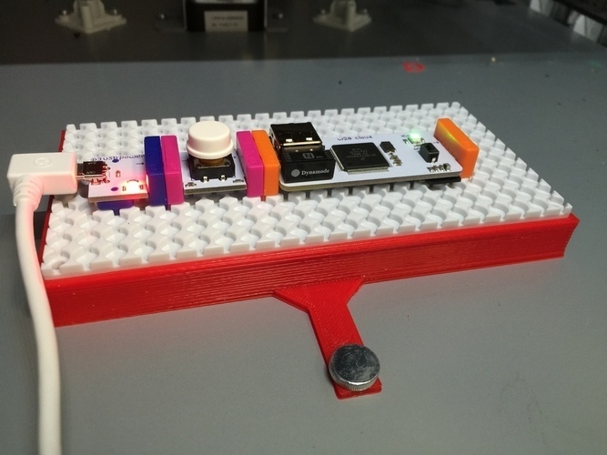 Send Text Message from 3D Printer to Phone Using littleBits 3D Print 71689