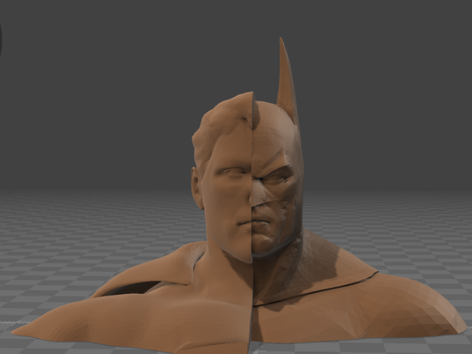 Batman vs Superman Bust mix 3D Print 71713
