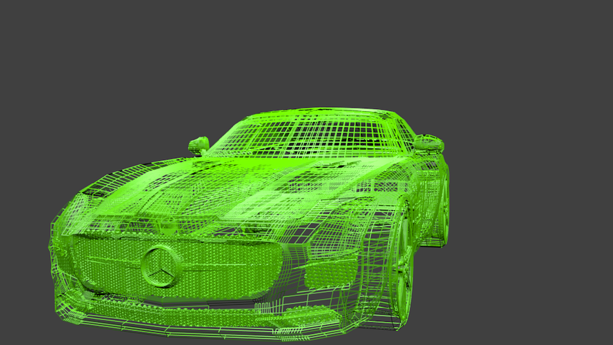 Mercedes Benz SLS  3D Print 71785