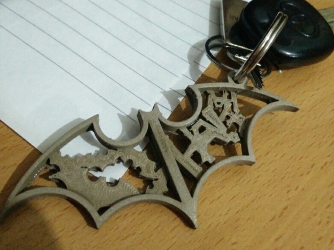 Batman Keychain 3D Print 71798