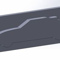 Small Celica Supra Side Profile 3D Printing 71808