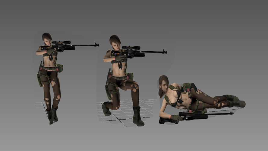 Quiet - MGS V (Updated with more poses) 3D Print 71823