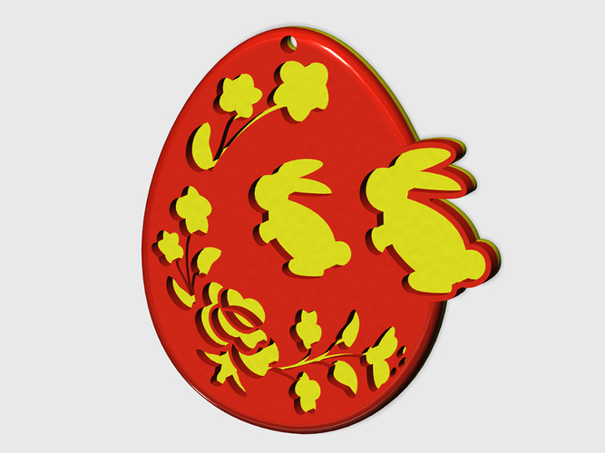 Easteregg with Hungarian pattern 3D Print 71832