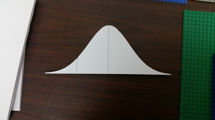 Nromal Distribution with One Halfway Out Marker 3D Print 71859