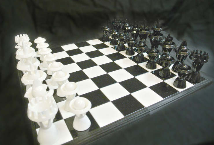 16x16 inch Chessboard 3D Print 71872
