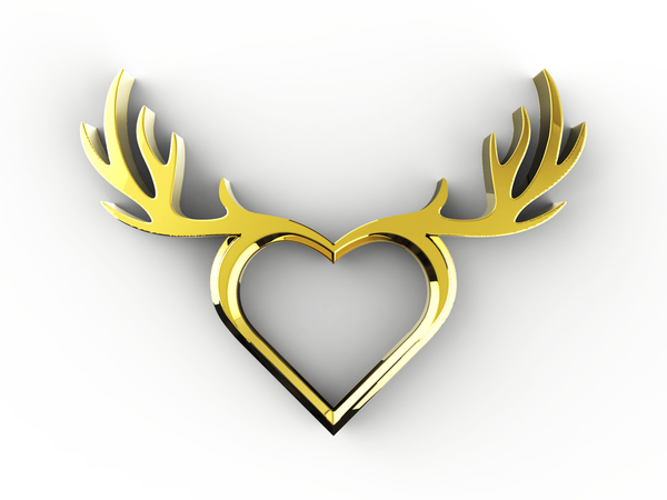 Deer Heart Necklace