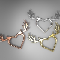 Deer Heart Necklace - Thumbnail 2