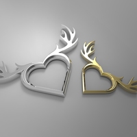 Deer Heart Necklace - Thumbnail 3