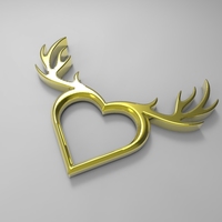 Deer Heart Necklace - Thumbnail 4