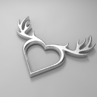 Deer Heart Necklace - Thumbnail 5