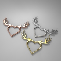 Deer Heart Necklace - Thumbnail 6