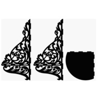 3D Printed Scroll Saw Plan for Corner Shelf - Thumbnail 3