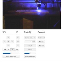 MPCNC Laser Mount with single X Target and Fan For Universal Mou - Thumbnail 2