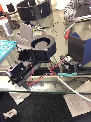 MPCNC Laser Mount with single X Target and Fan For Universal Mou 3D Print 72059