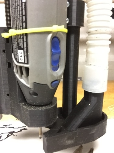 MPCNC adjustable clamp on vacuum mount  3D Print 72063