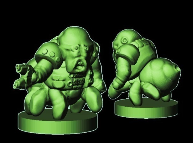 Bahz Mondo, Space Scum (18mm scale) 3D Print 72136