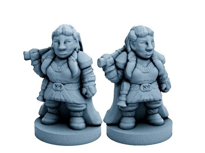Dwarfclan War Hero (18mm scale) 3D Print 72175