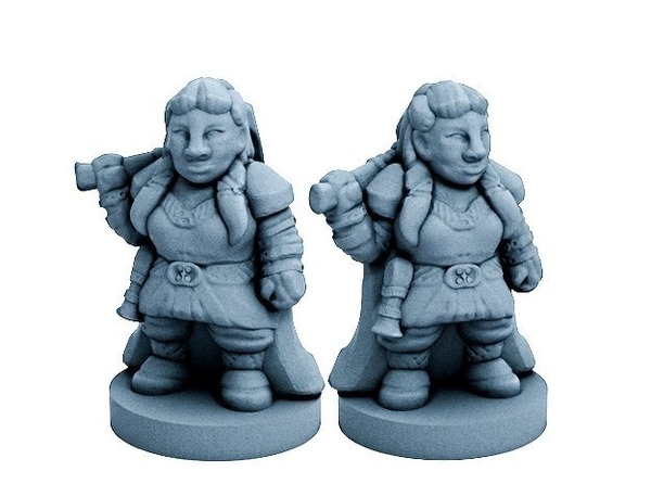 Medium Dwarfclan War Hero (18mm scale) 3D Printing 72175