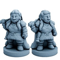 Small Dwarfclan War Hero (18mm scale) 3D Printing 72175