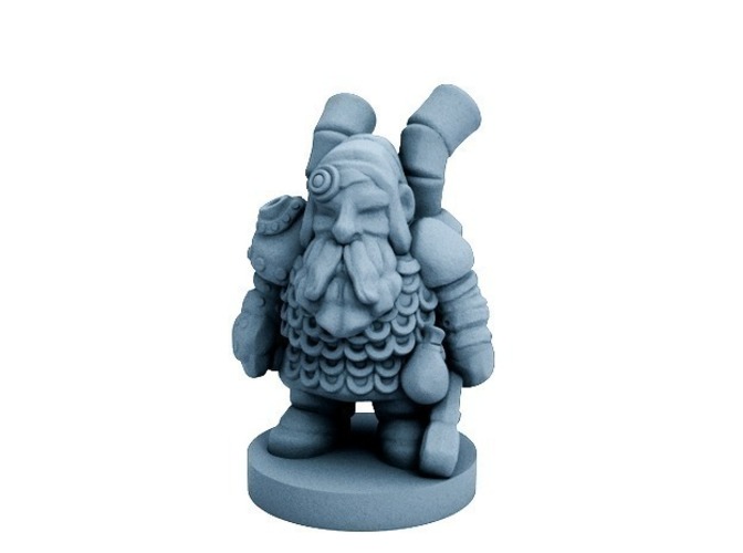 Dwarfclan Tinkerer (18mm scale) 3D Print 72178