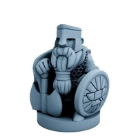 Small Dwarfclan Hold Guardian (18mm scale) 3D Printing 72182