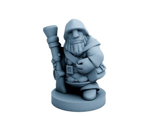 Medium Dwarfclan Gunner (18mm scale) 3D Printing 72183