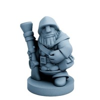 Small Dwarfclan Gunner (18mm scale) 3D Printing 72183