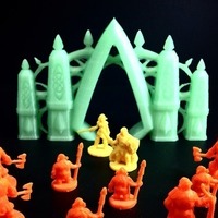 Small Elvish Gateway (18mm scale) 3D Printing 72188