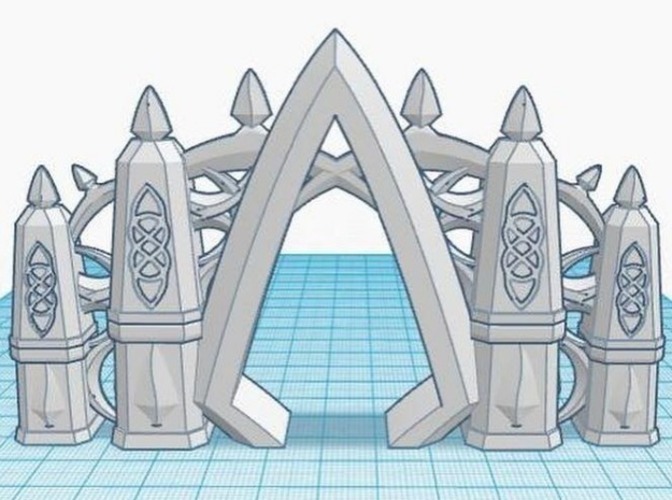 Elvish Gateway (18mm scale) 3D Print 72191