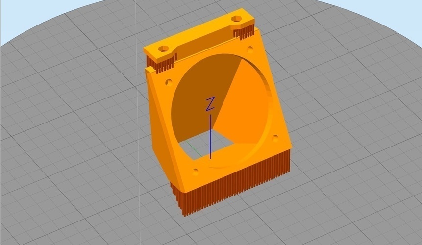 V1-3 Kossel clear cooling fan duct  3D Print 72200