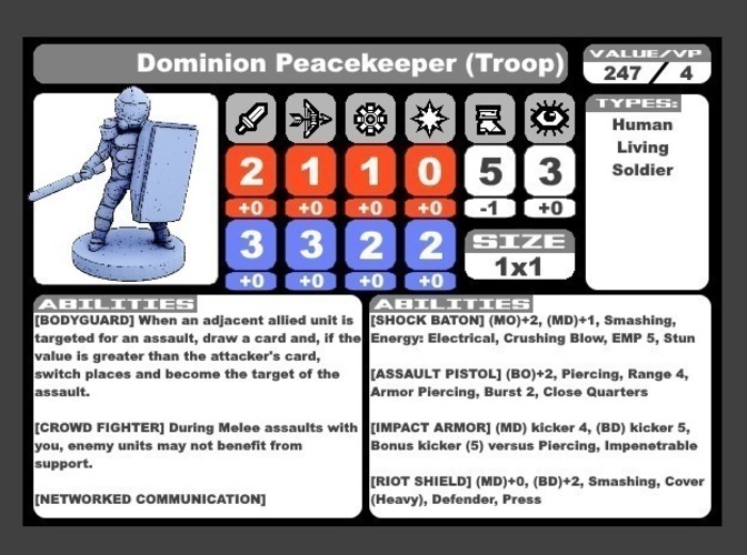 Trans-Universal Dominion (Wayfarer Tactics Faction) 3D Print 72211