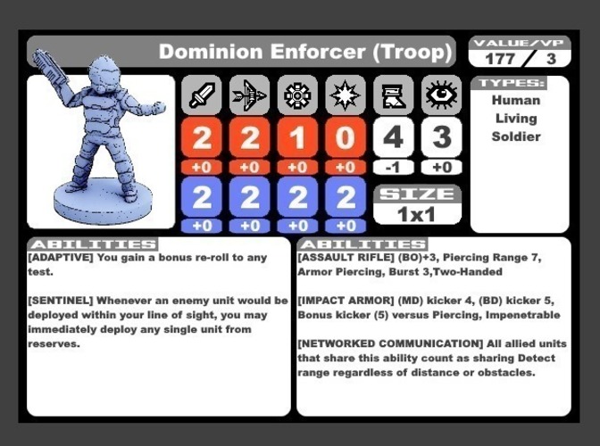 Trans-Universal Dominion (Wayfarer Tactics Faction) 3D Print 72212