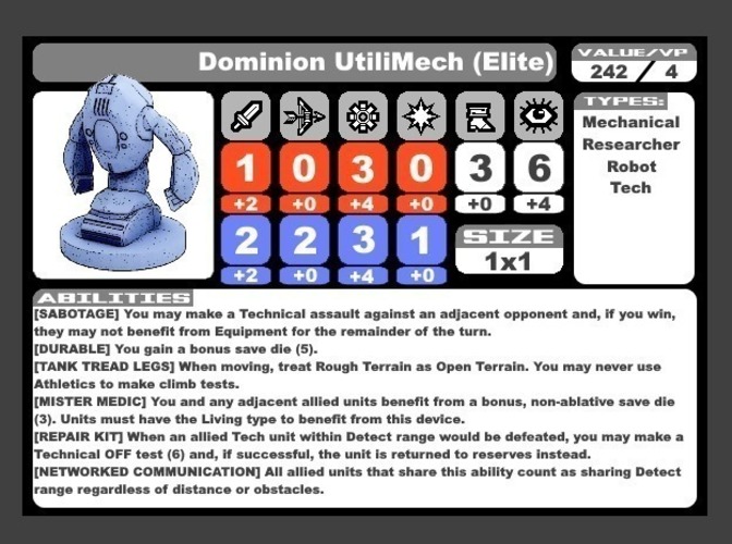 Trans-Universal Dominion (Wayfarer Tactics Faction) 3D Print 72217