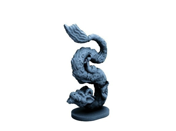 River Dragon (18mm scale) 3D Print 72285