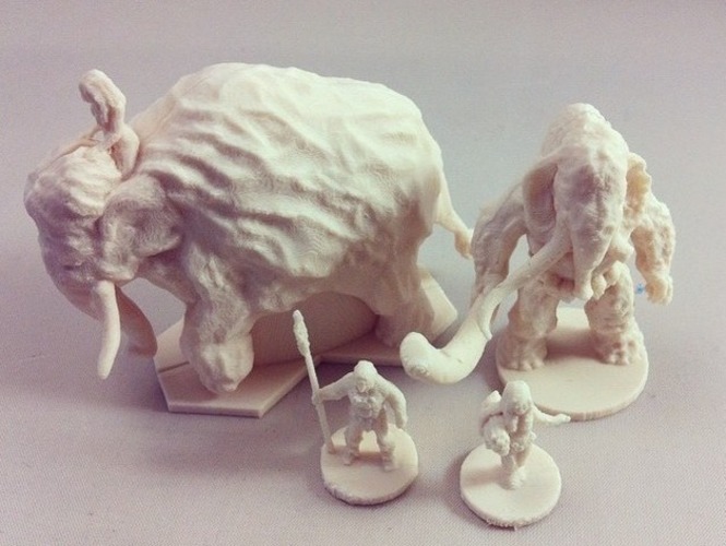 Shamanic Mammoth Rider (18mm scale) 3D Print 72318