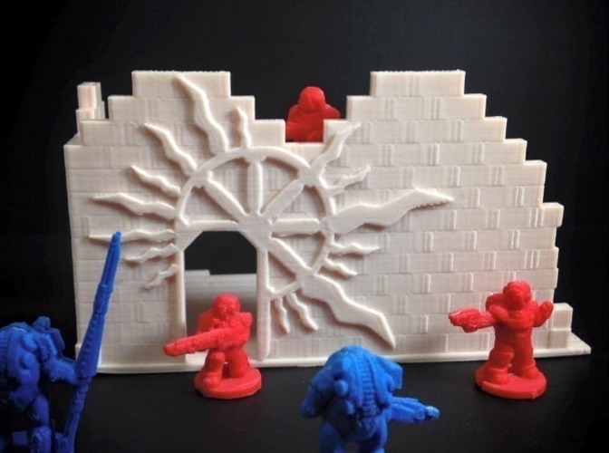 Cosmopolis Ruins Preview (18mm scale) 3D Print 72334