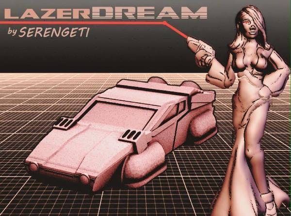 Serengeti LAZERDREAM (80's Hovercar in 18mm scale)