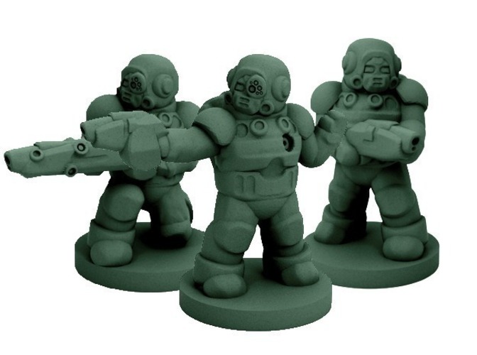 Modular Mercenary Trooper Kit (18mm scale) 3D Print 72400