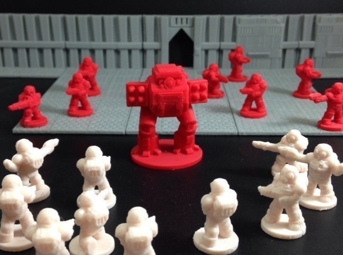 Modular Mercenary Trooper Kit (18mm scale) 3D Print 72403