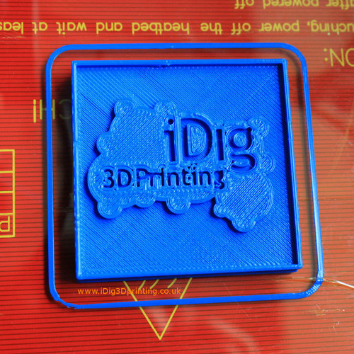 iDig3Dprinting test plaque 3D Print 72459