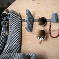 Triple Hook with Key Holder - Thumbnail 3