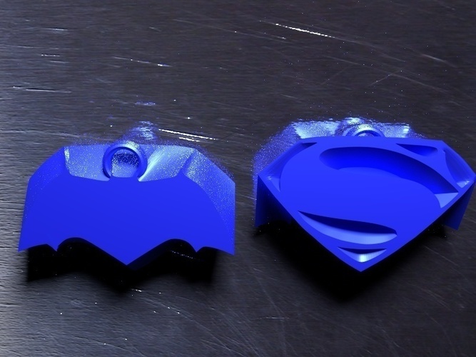 Batman vs. Superman - keychain 3D Print 72537