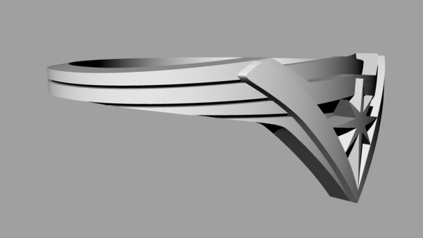 Wonder Woman Tiara - napkin ring size 