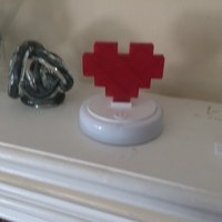 8 Bit Heart, LED Touch Night Light - Thumbnail 5