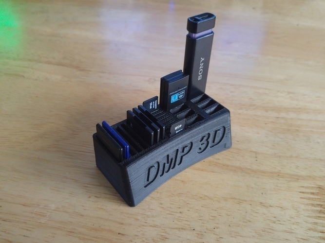 Memory Card Holder 3D Print 72842