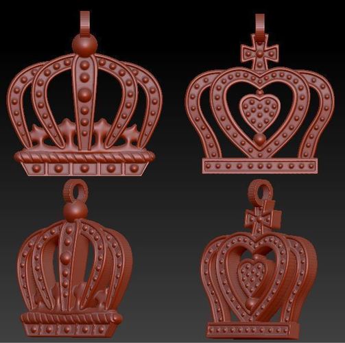 queen & king medal 3D Print 72915