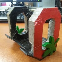 Small Ohio State S3 Phone stand 3D Printing 73273