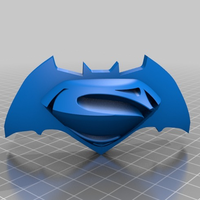 Small Batman vs Superman logo 3D Printing 73293