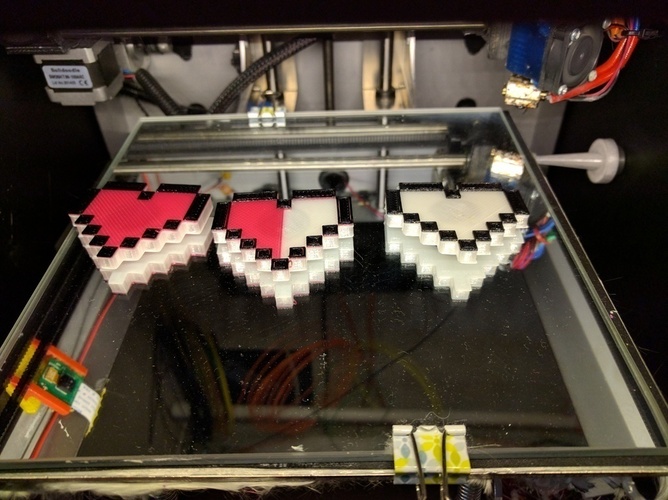 The Legend of Zelda Heart Container magnets 3D Print 73377